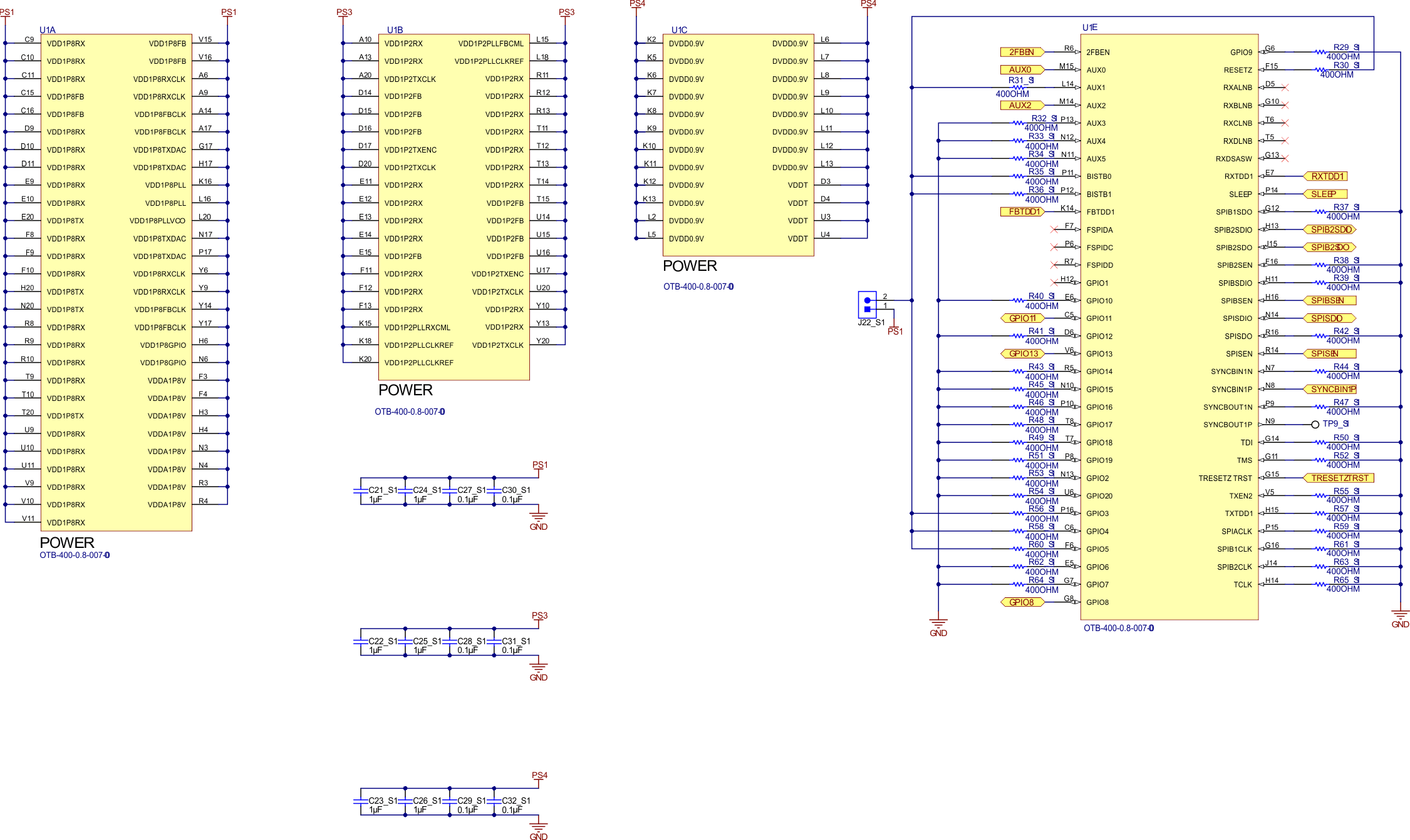  AFE7950-SP Biasing Diagram