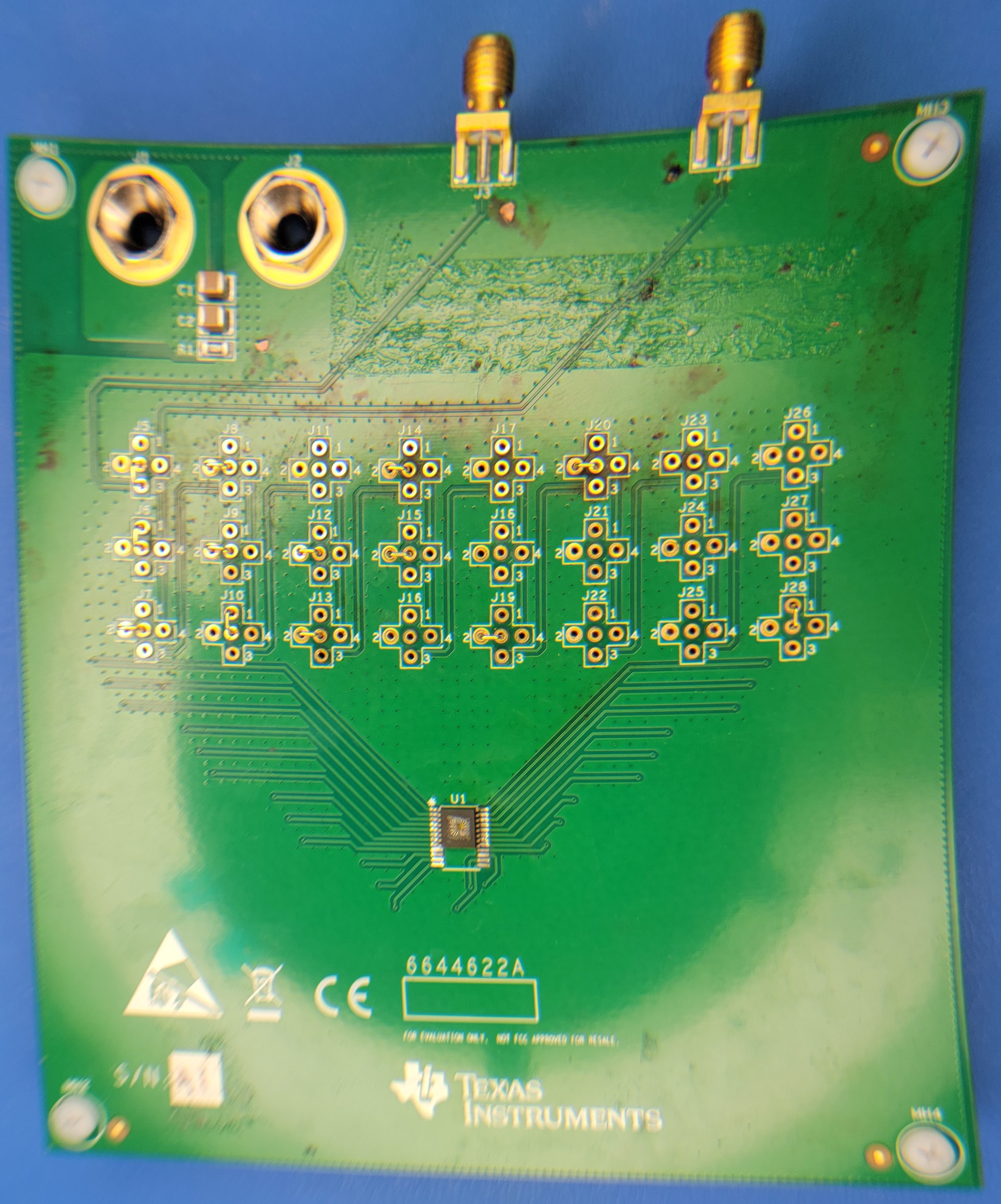  SN54SC8T138-SEP Evaluation Board (Top View)