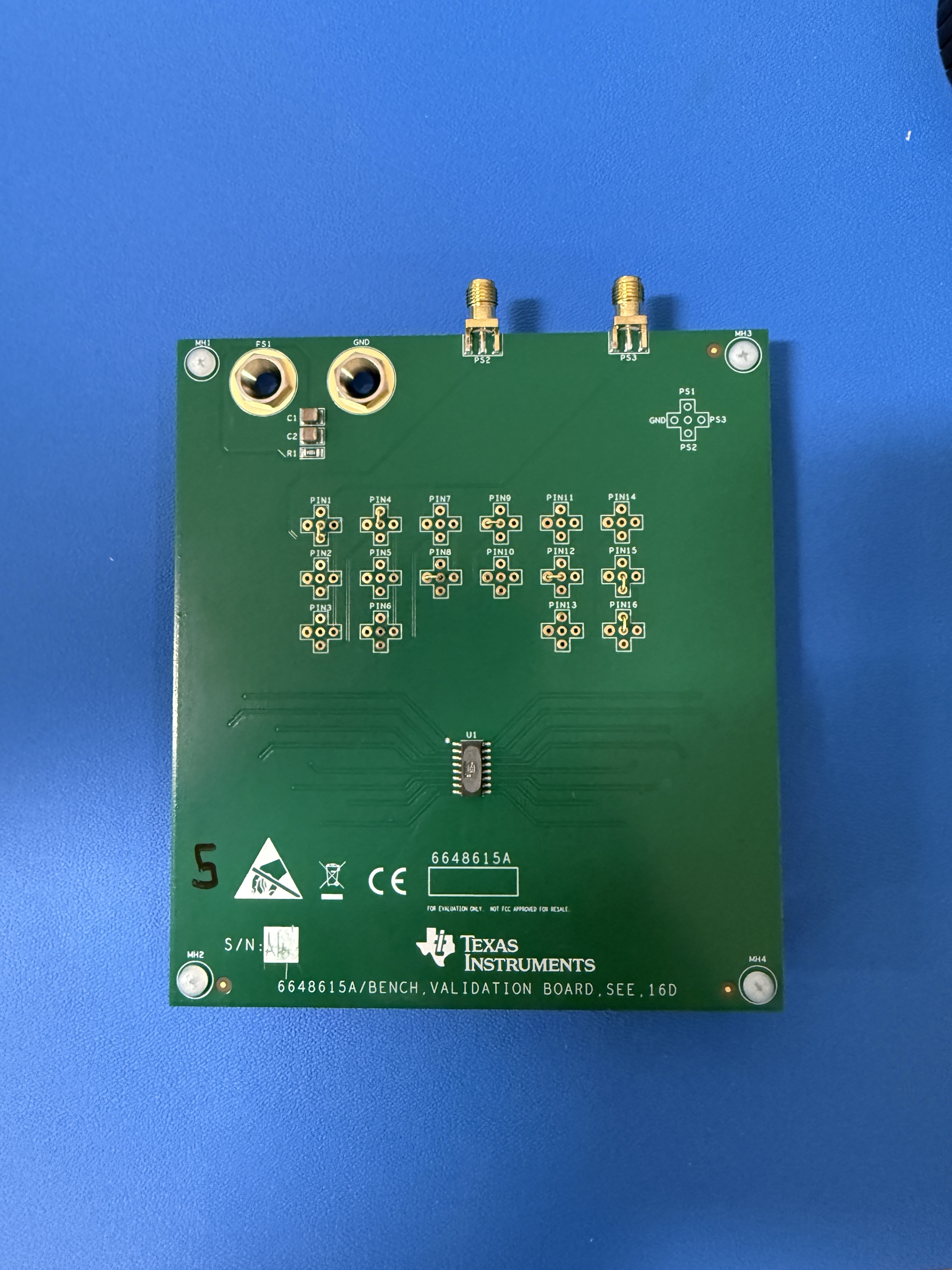  SN55LVTA4-SEP Evaluation Board (Top View)