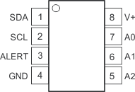 TMP175-Q1 Pin Diagram