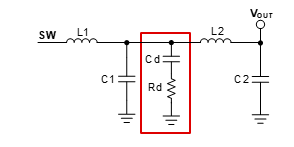  RC damping of the second-stage
                    filter.