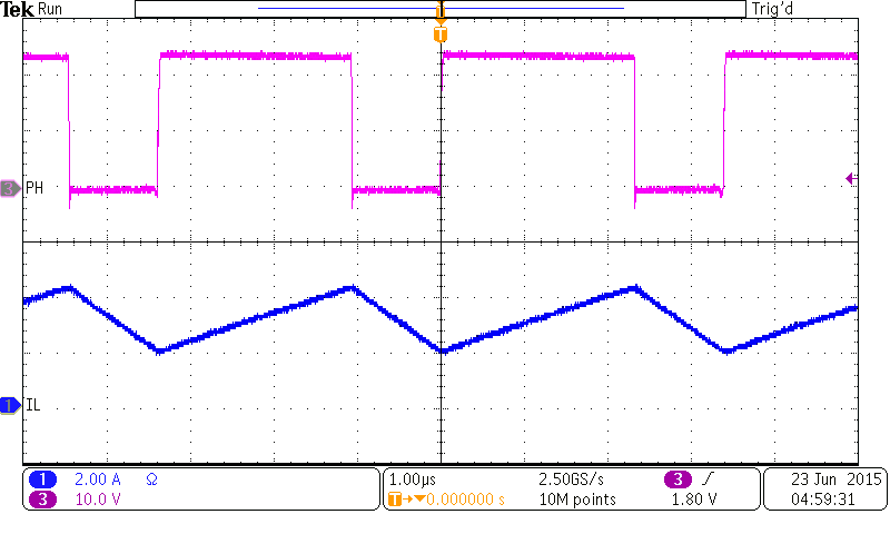 bq24630 Continuous Conduction Mode Switching
Waveform bq24630 scope_01_slus894.png