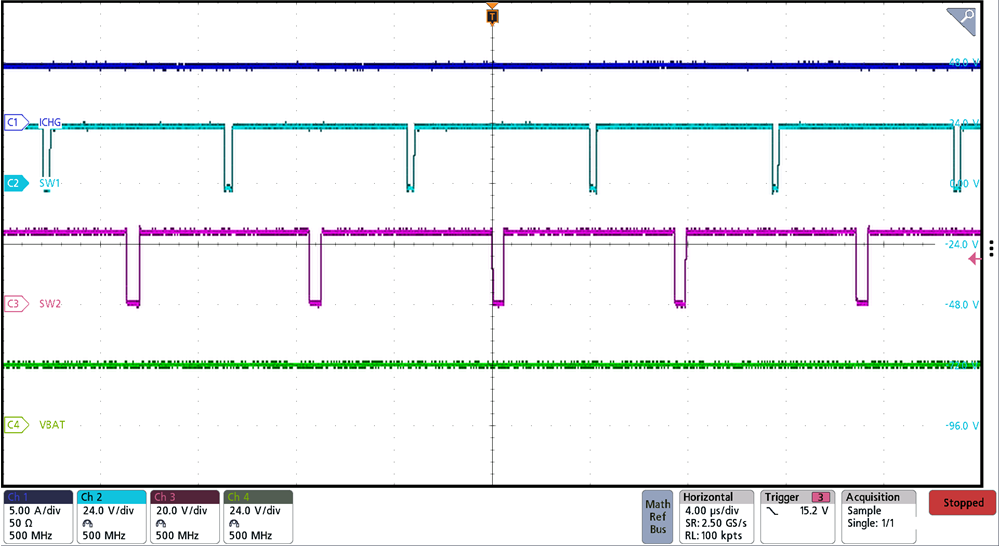 BQ25751 Buck-Boost Switching Waveform