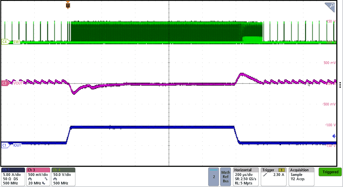 BQ25858-Q1 BQ25858B-Q1 Forward Mode 5V Transient
                                                Reponse with 48Vin