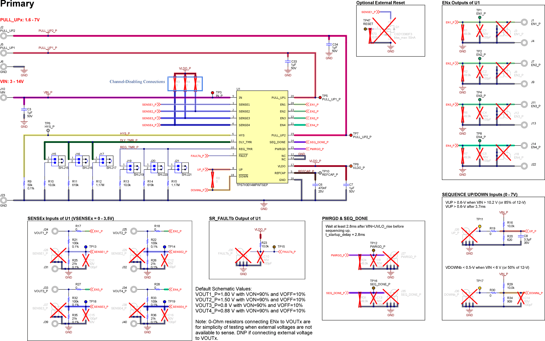 TPS7H3014-SEP TPS7H3014-SEP EVM Schematic for DSEE Testing