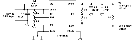 TPS61020 TPS61024 TPS61025 TPS61026 TPS61027 TPS61028 TPS61029 TPS61020 TPS61024 TPS61025 TPS61026 TPS61027 TPS61028 TPS61029 typ_app_fp_lvs451.gif