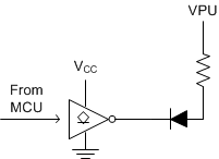 SN74LVC1G06-Q1 Typical Application Diagram