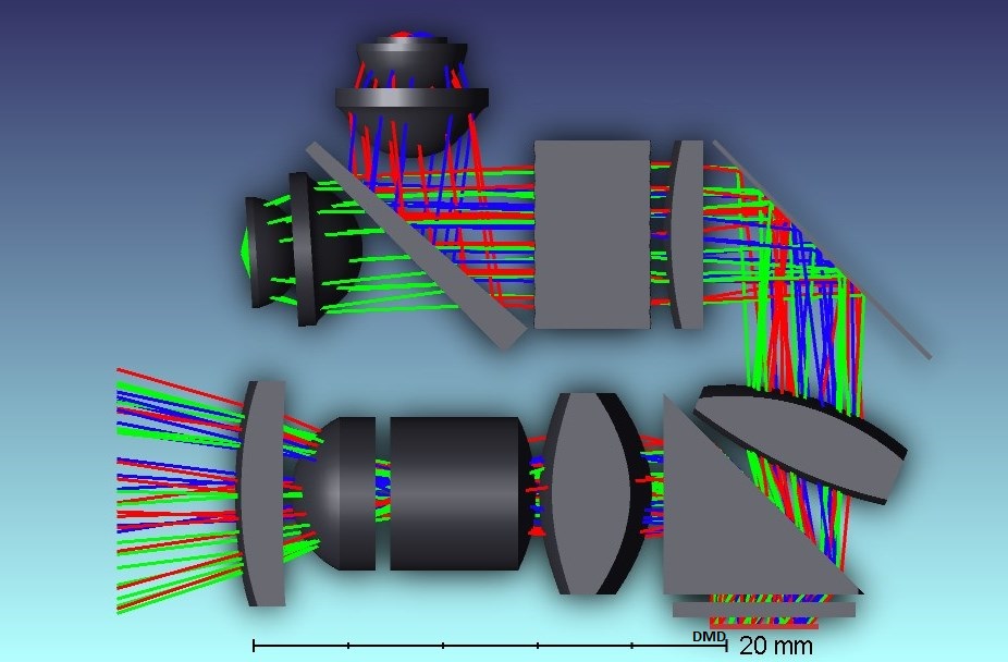  0.2 WVGA (DLP2010) 光學(xué)模塊示例