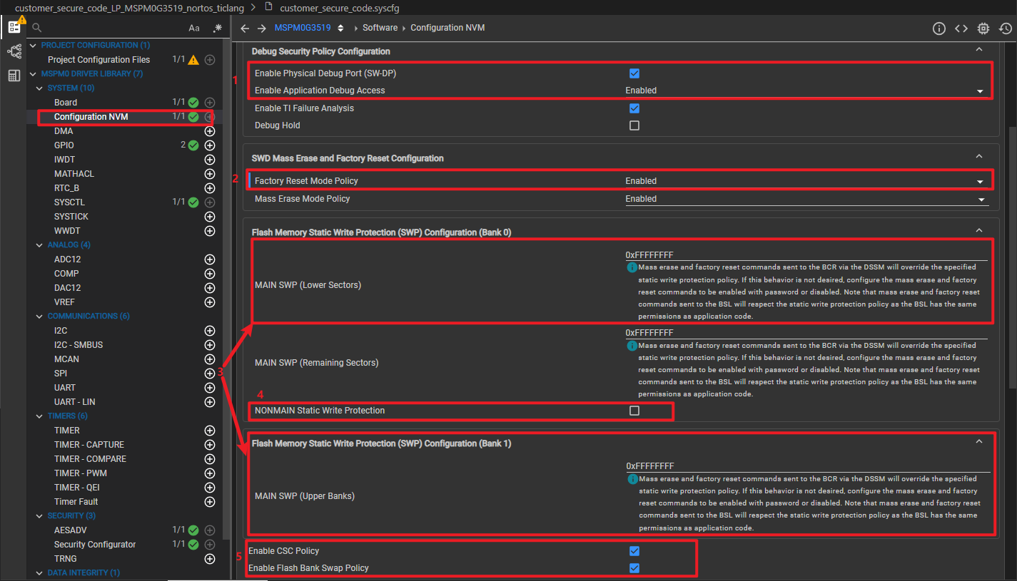  NONMAIN 安全配置