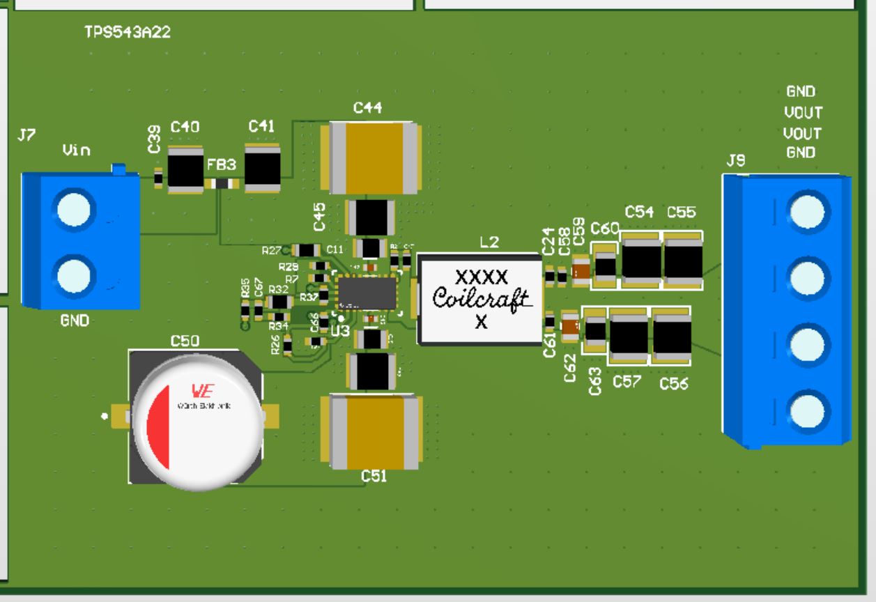  TPS543A22 EMI 優(yōu)化型布局