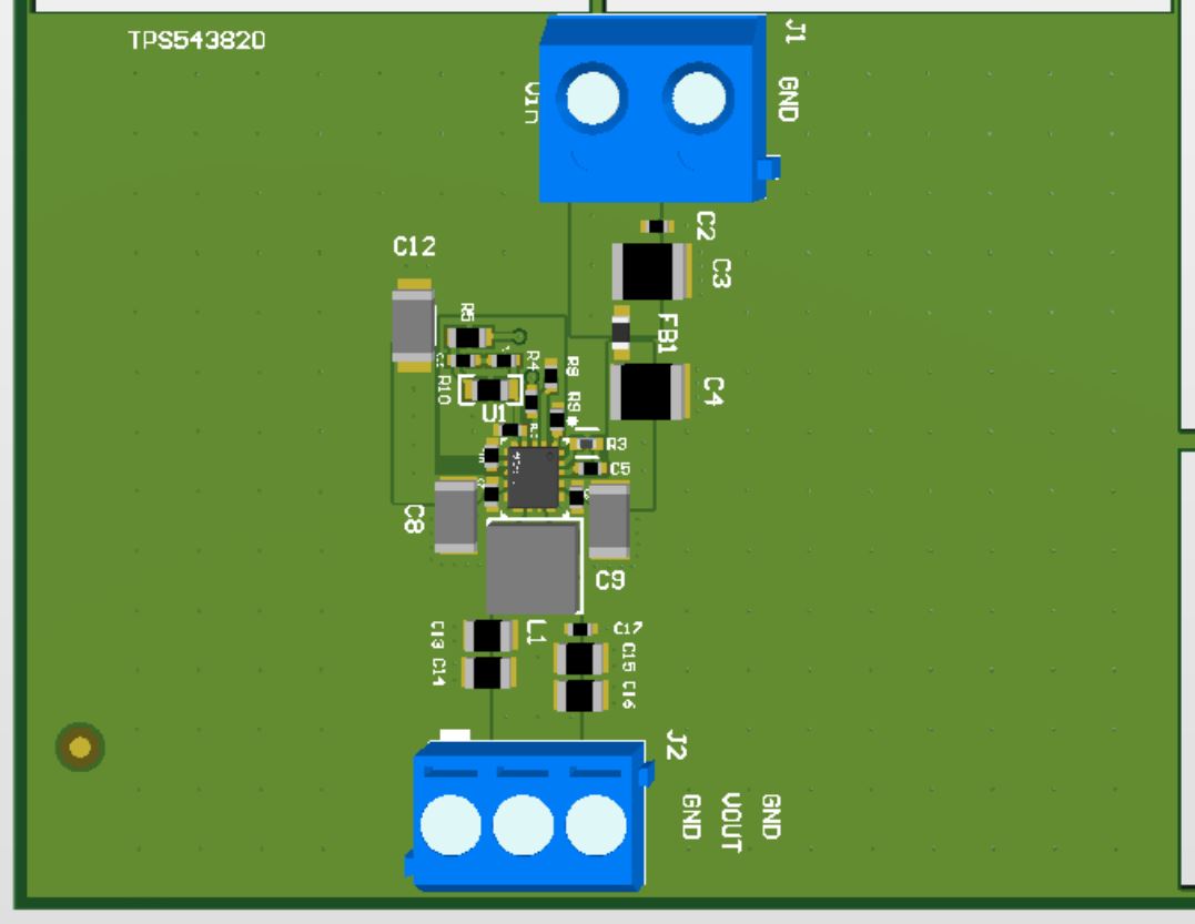  TPS543820 EMI 優(yōu)化型布局