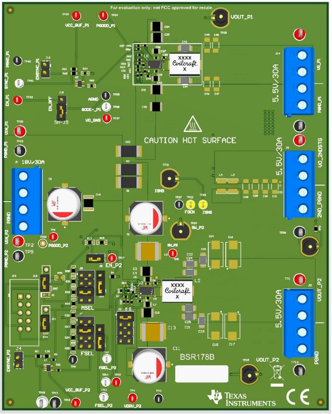  TPS543B22 EVM 標準布局