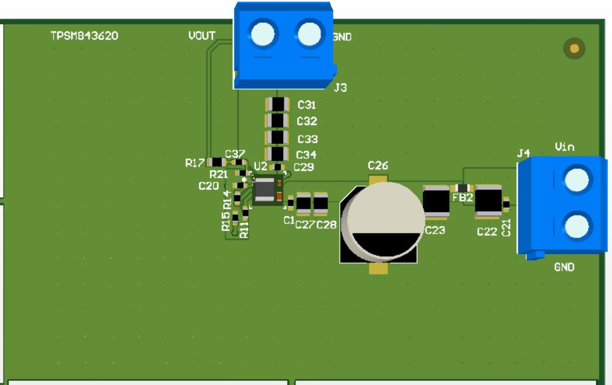  TPSM843620 EMI 優(yōu)化型布局