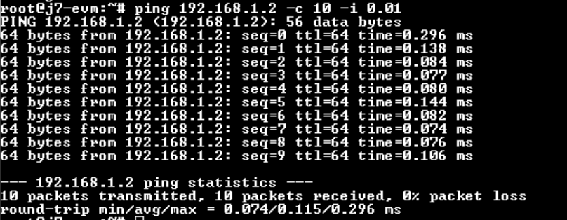  從 DUT 向鏈路伙伴發(fā)送 10 個數(shù)據(jù)包