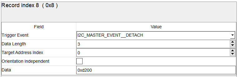  寄存器 0x00 上的分離事件