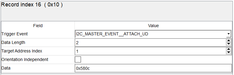  寄存器 0x0C 上的連接事件