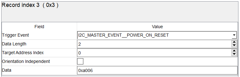  寄存器 0x06 上的上電復(fù)位事件。