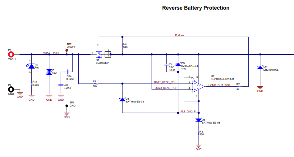  ADAS 的反向電池保護