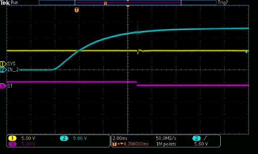  測試一：添加了 0uF 電容、標(biāo)稱負(fù)載