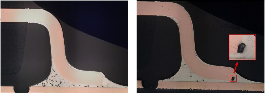  交叉部分 - 500 個溫度循環(huán)