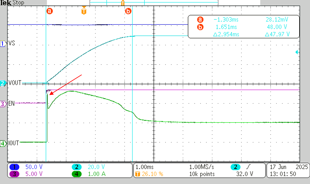  電容負(fù)載充電行為 - 無熱故障
