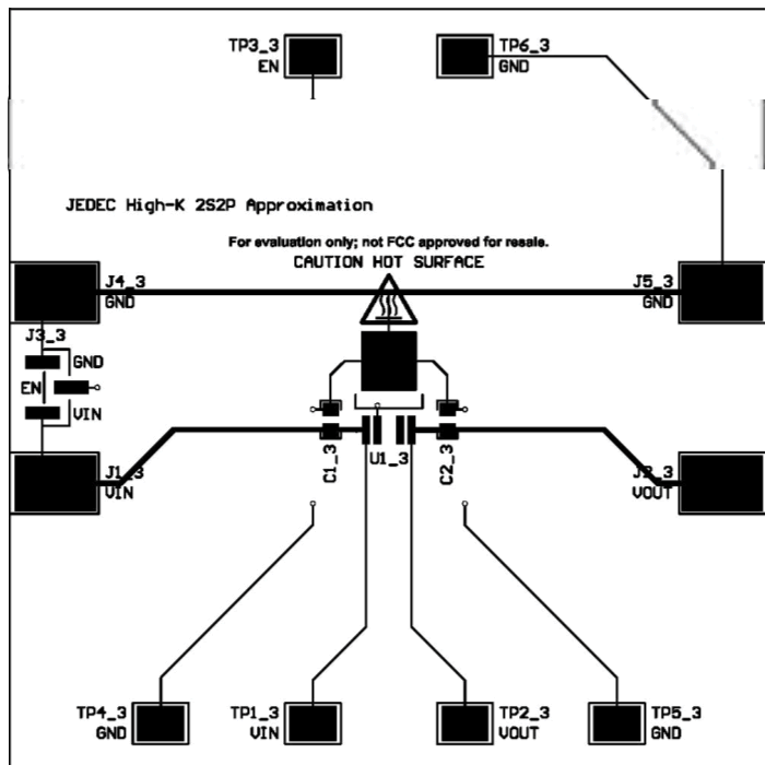  TPS7B82-Q1 (TO-252) JEDEC 高 K 近似布局頂層