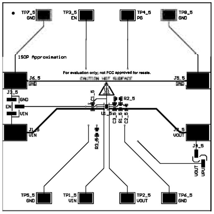  TPS745 (WSON) 1S0P 近似布局頂層