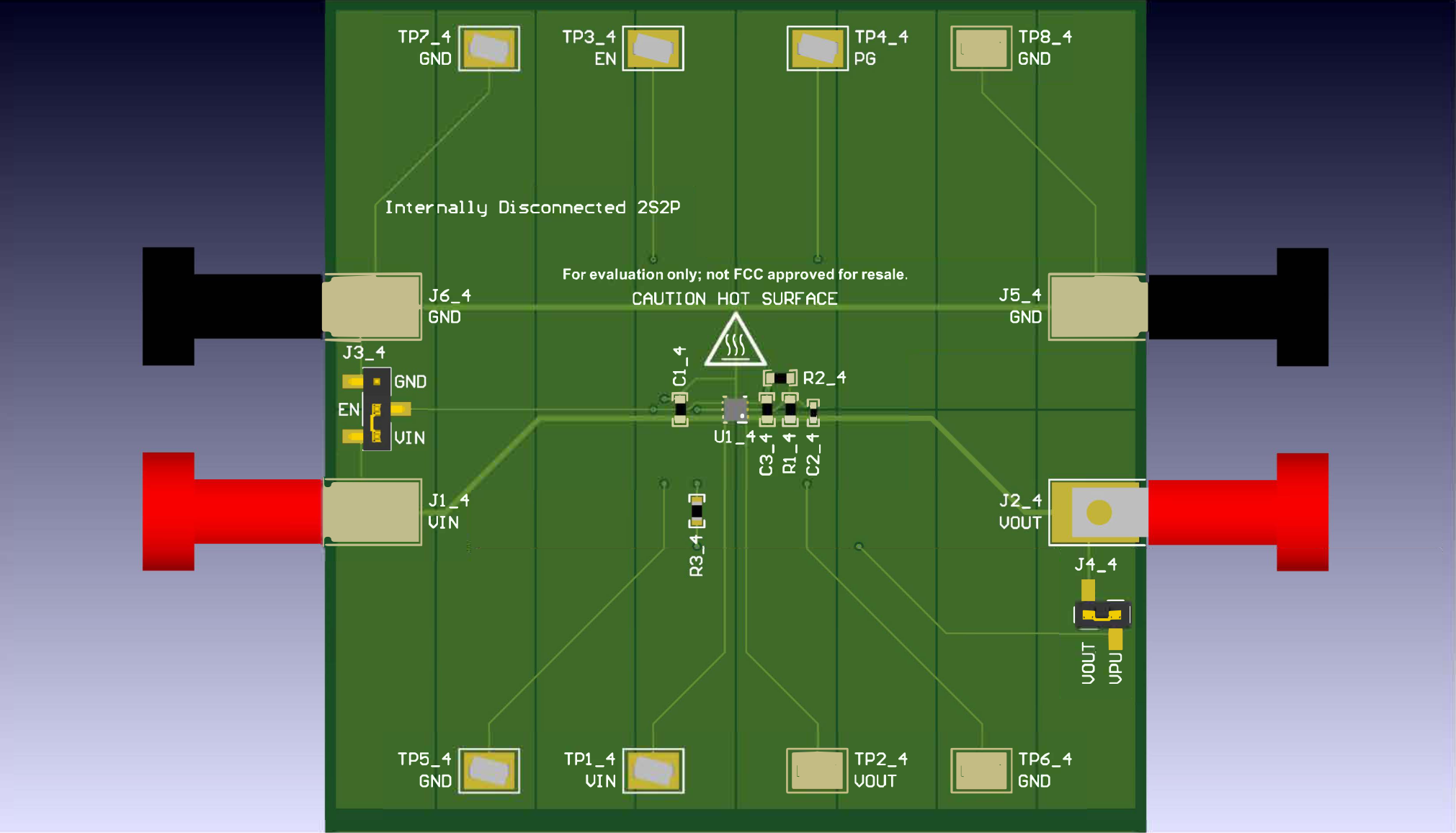  TPS745 (WSON) 內(nèi)部斷開布局