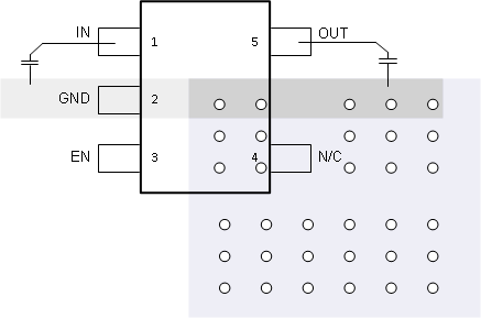 TLV70018-Q1 TLV70012-Q1 TLV700xx-Q1 Layout
                        Example
