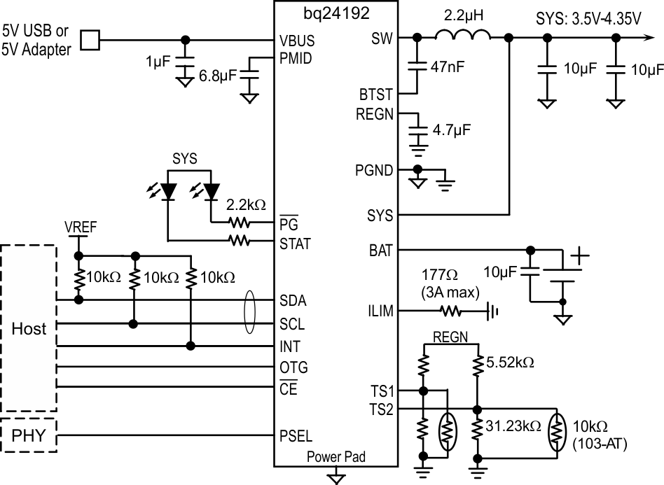 bq24190 bq24192 bq24192I Bq24192_with_PSEL_from_USB_PHY_charging_from_USB_SDP_DCP_SLUSAW5A.gif