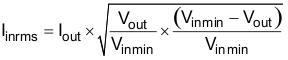 TPS65283 TPS65283-1 Eq18_Iinrms_slvscl3.gif