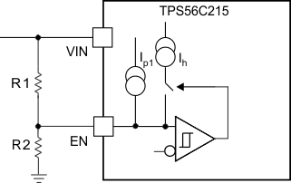 TPS56C215 可調(diào)節(jié) VIN 欠壓鎖定