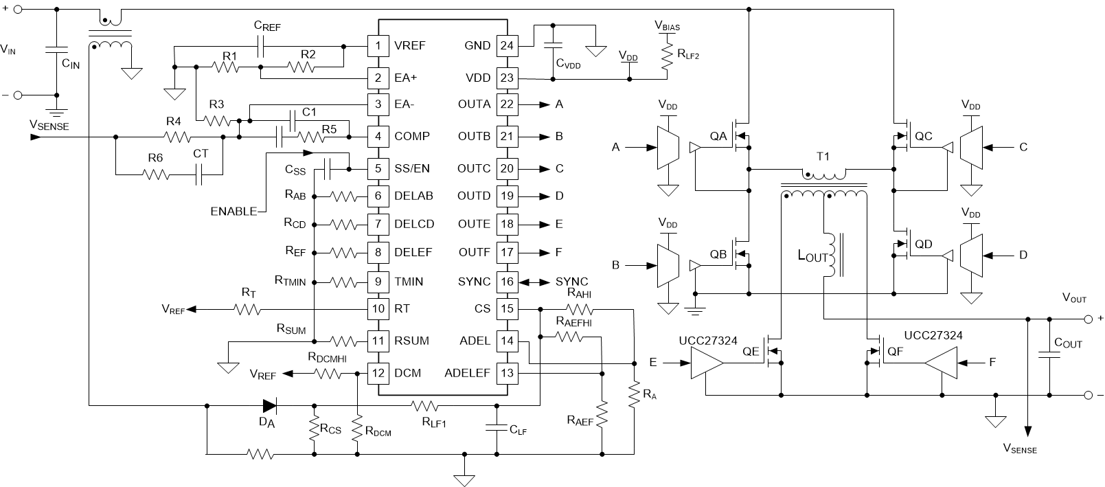 UCC28950-Q1 UCC28951-Q1 簡化版應(yīng)用