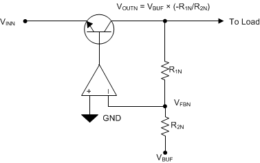 TPS7A39 簡(jiǎn)化的負(fù)極調(diào)節(jié)電路