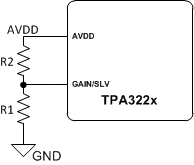 TPA3221 Gain and Controller / Peripheral Setup