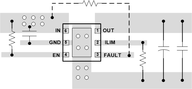 TPS25221 TPS25221DRV_Layout.gif