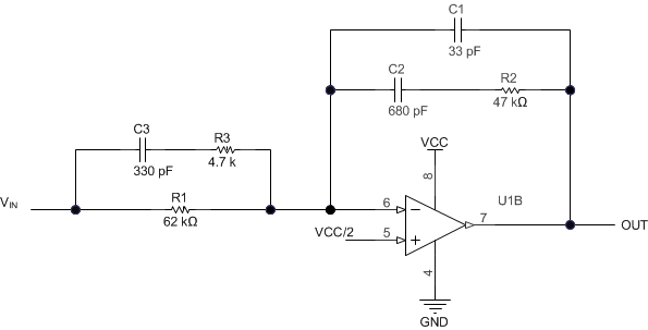 TLV2460-Q1 TLV2460A-Q1 TLV2461-Q1 TLV2461A-Q1 TLV2462-Q1 TLV2462A-Q1 TLV2463-Q1 TLV2463A-Q1 TLV2464A-Q1 typ_app_gls008.gif