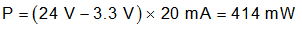 DRV8306 drv8306-power-dissipation-result-equation.gif