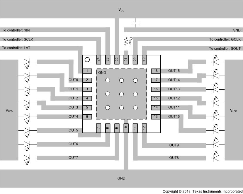TLC6946 TLC6948 layout-02-slvseb3.gif