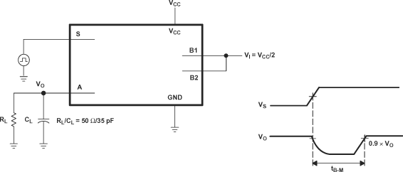 SN74LVC1G3157-Q1 先斷后合內(nèi)部時序