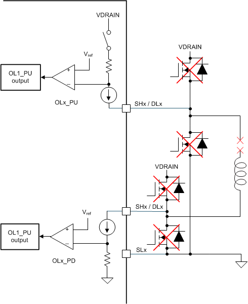 DRV8340-Q1 drv834x-q1-open-load-passive.gif