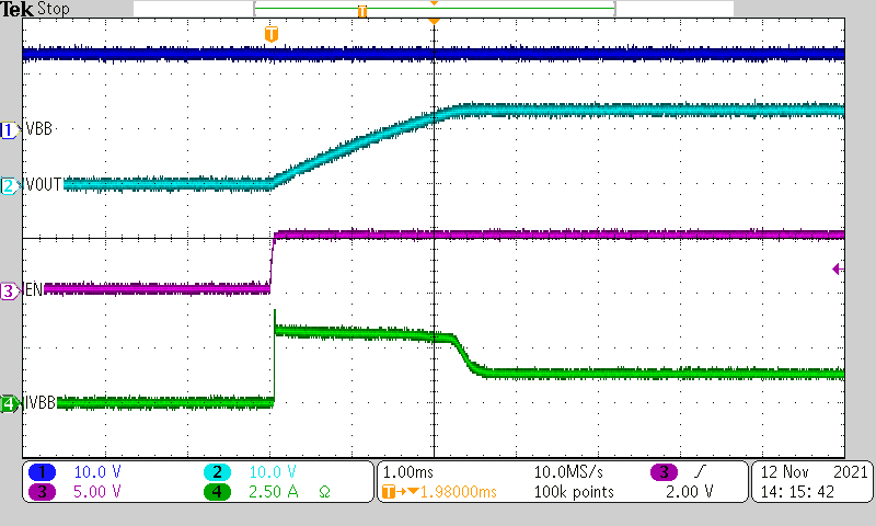 TPS1HC100-Q1 470-μF Capacitive Load Driving TPS1HC100-Q1 470-μF Capacitive Load Driving