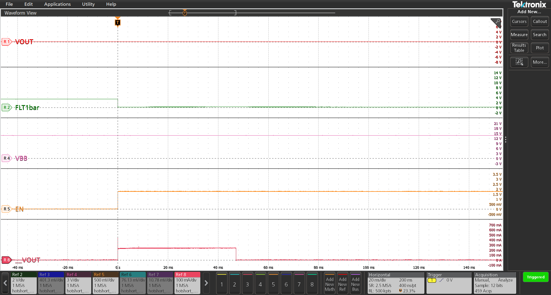 TPS1HC120-Q1 具有 200mA 電流限制的輸出熱短路
