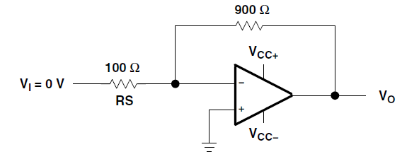 LM2902-Q1 LM2902B-Q1 LM2902BA-Q1 噪聲測(cè)試電路