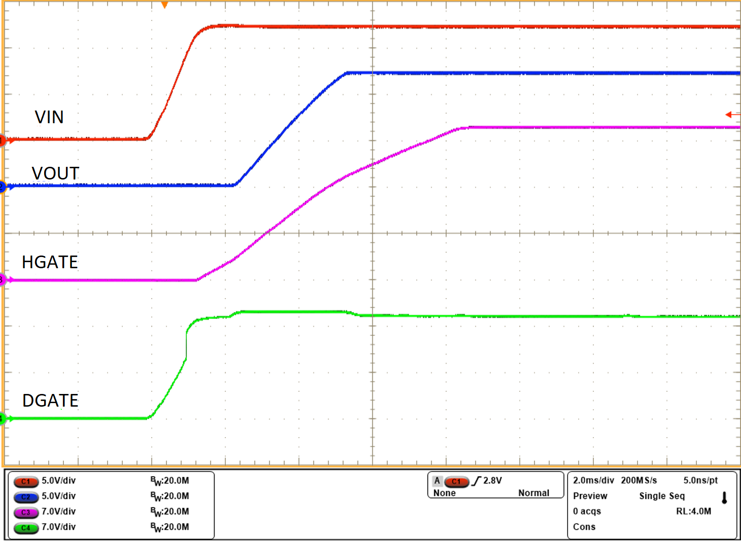 LM74900-Q1 LM74910-Q1 LM74910H-Q1 12V 系統(tǒng)通過 EN 上拉至 VS 啟動(dòng)