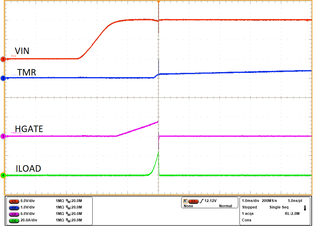 LM74900-Q1 LM74910-Q1 LM74910H-Q1 具有過流保護功能的器件啟動