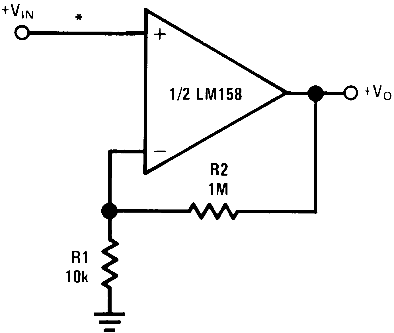 Non-Inverting DC Gain (0-V Output) GUID-7522CACA-35A1-455F-ACE0-4E72B6D90ABF-low.png