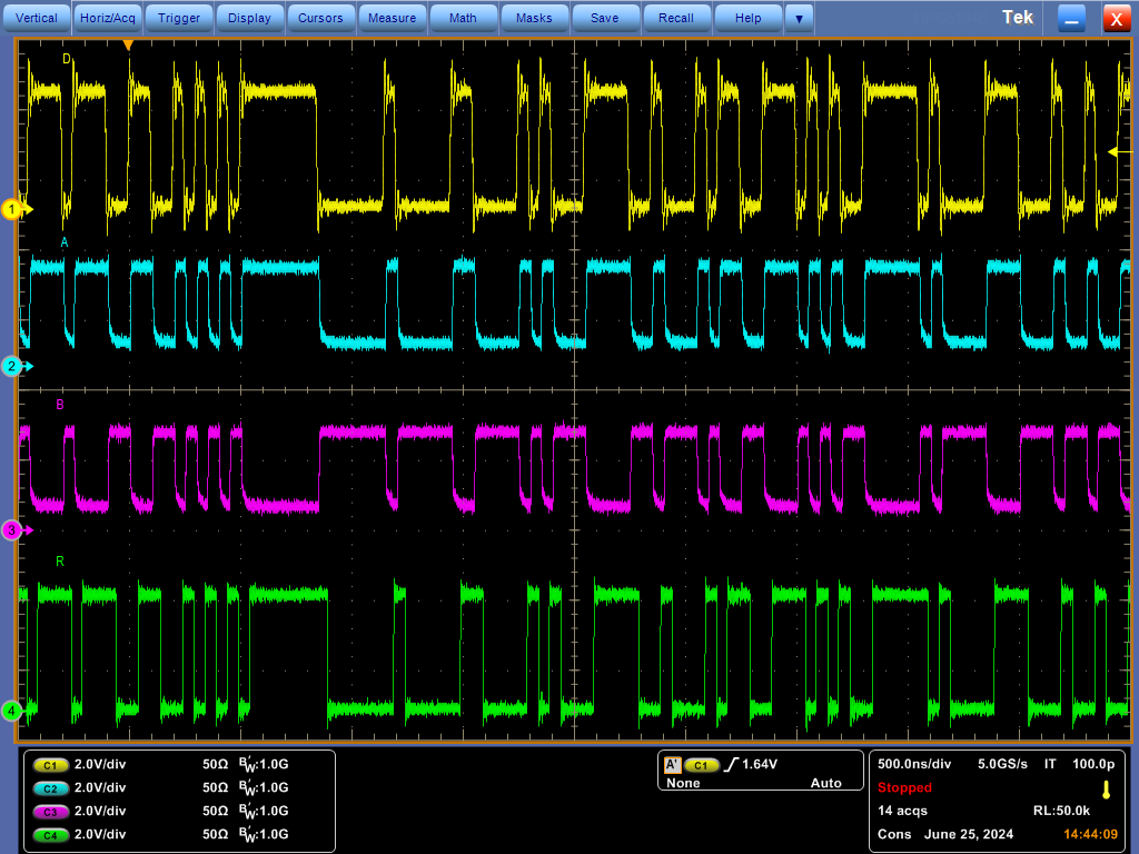 THVD2419 THVD2429 THVD2429 Waveforms with 54Ω Termination and VCC = 3.3V THVD2419 THVD2429 THVD2429 Waveforms with 54Ω Termination and VCC = 3.3V