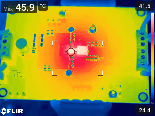 TPS543A26T 25°C 環(huán)境溫度下的熱圖像