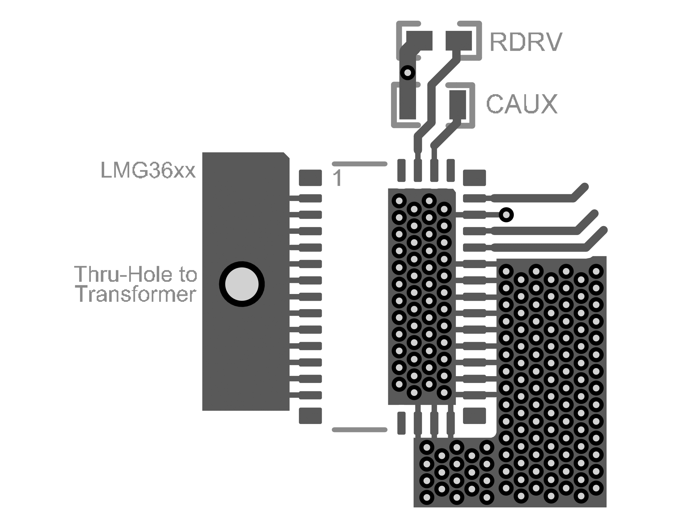 LMG3622 PCB 頂層（第一層）